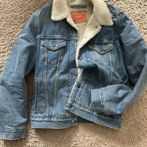 Levi's Denim Jacket with White Sherpa Lining